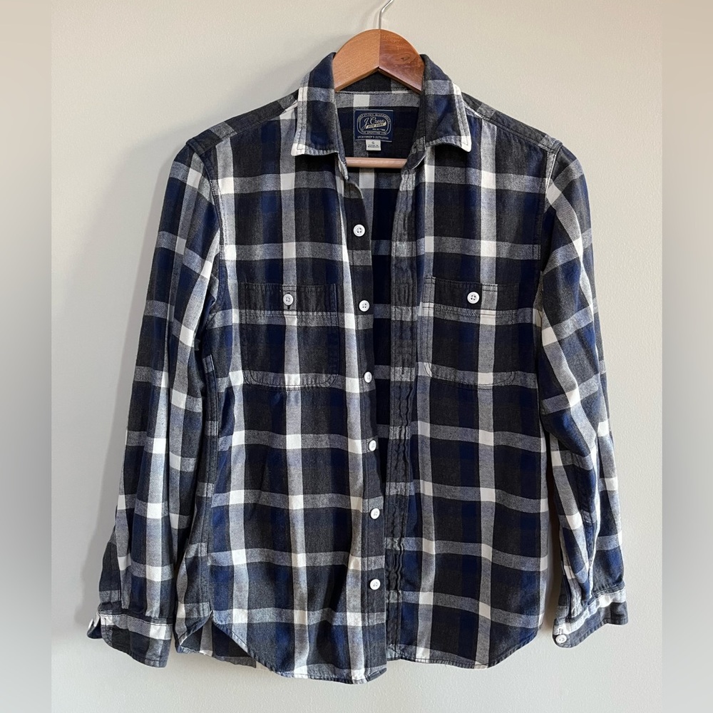 J. Crew Cotton Flannel Shirt - Small